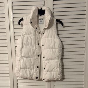 Old Navy Ivory Quilted Vest